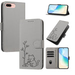 Custodia per telefono in ecopelle con fibbia a forma di albero e gatto YX0014, con cordino., For iPhone XS Max, For iPhone 8 Plus / 7 Plus