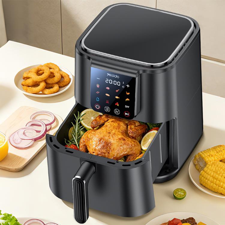 Friggitrice ad aria Yesido EC35 6L 1500W con touch screen e controllo della temperatura NTC., EU Plug, UK Plug