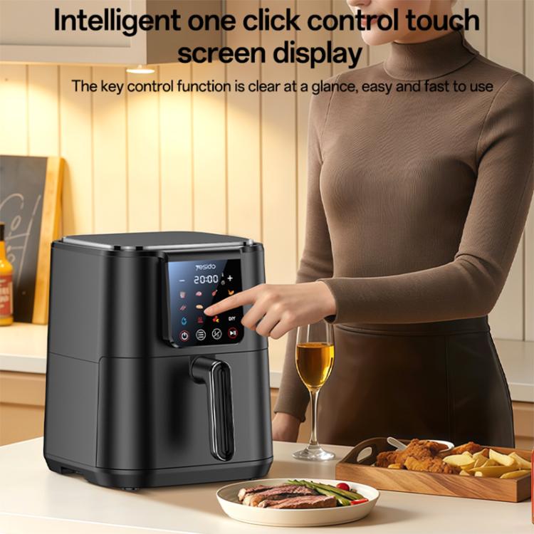 Friggitrice ad aria Yesido EC35 6L 1500W con touch screen e controllo della temperatura NTC., EU Plug, UK Plug