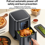 Friggitrice ad aria Yesido EC35 6L 1500W con touch screen e controllo della temperatura NTC., EU Plug, UK Plug