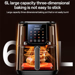 Friggitrice ad aria Yesido EC35 6L 1500W con touch screen e controllo della temperatura NTC., EU Plug, UK Plug