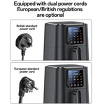 Friggitrice ad aria Yesido EC35 6L 1500W con touch screen e controllo della temperatura NTC., EU Plug, UK Plug