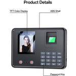Yesido KM30 2.8 inch Screen Face Fingerprint Recognition Attendance Machine, EU Plug, UK Plug