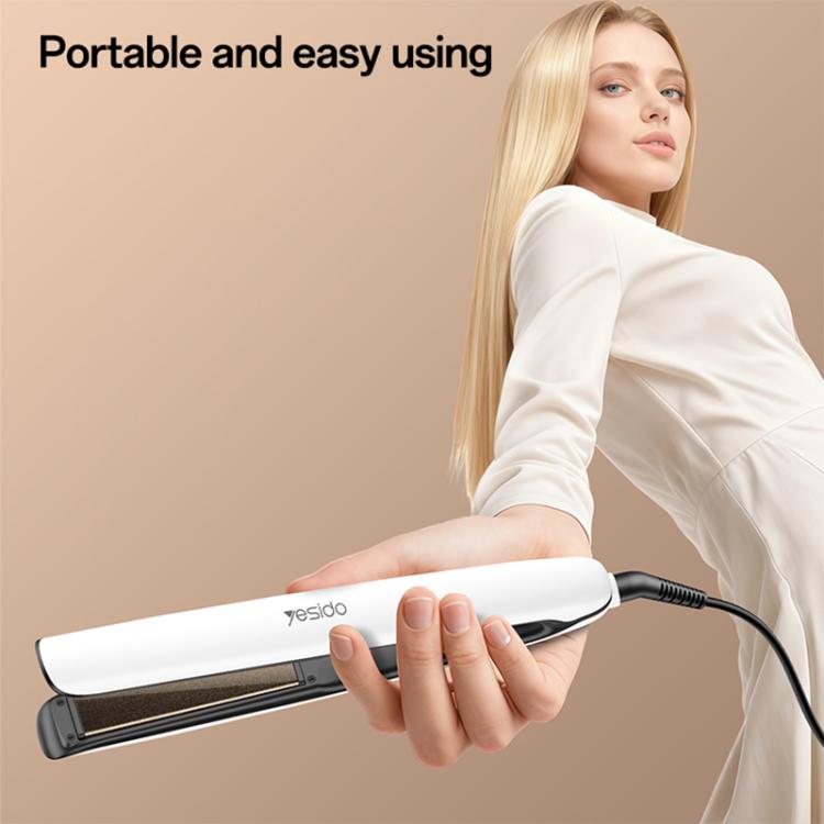 Piastra per capelli Yesido MG31 con ioni negativi, 3 impostazioni di temperatura e riscaldamento rapido con piastre in ceramica., EU Plug, UK Plug