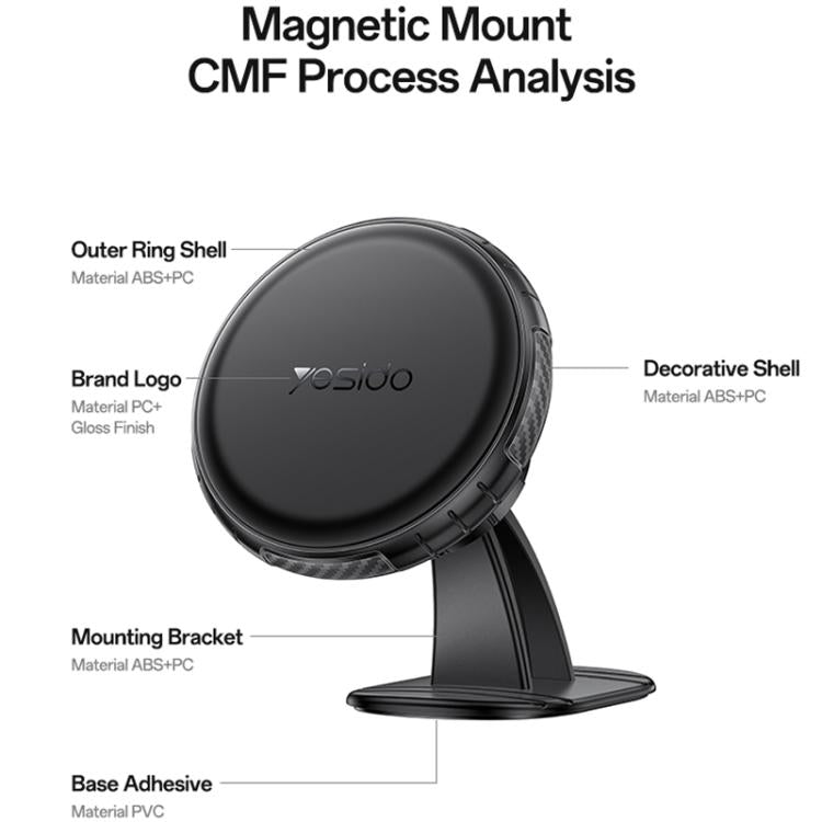 Supporto magnetico da cruscotto Yesido C235 per smartphone