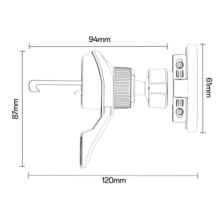 Supporto auto magnetico Yesido C253 per smartphone