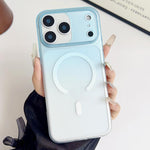 Custodia magnetica per PC con sfumatura effetto nebbia ghiacciata, For iPhone 17e / 16e, For iPhone 17 Pro Max, For iPhone 17 Pro, For iPhone 17
