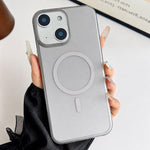 Custodia magnetica per PC con sfumatura effetto nebbia ghiacciata, For iPhone 15, For iPhone 14 Plus, For iPhone 14, For iPhone 14 Pro
