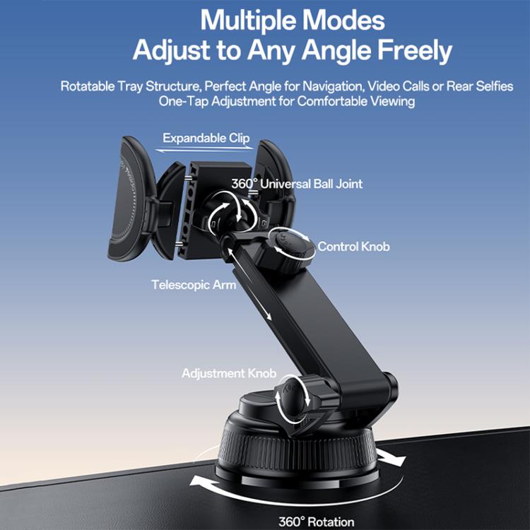 Supporto telefono da cruscotto Yesido C280 con rotazione 360°