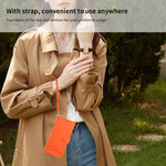 Custodia per telefono in ecopelle con chiusura magnetica e cinturino da polso, con motivo a cuoricini felici., For iPhone 17 Pro, For iPhone 17