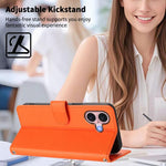 Custodia per telefono in ecopelle con chiusura magnetica e cinturino da polso, con motivo a cuoricini felici., For iPhone 16, For iPhone 15 Pro Max