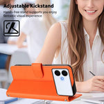 Custodia per telefono in ecopelle con chiusura magnetica e cinturino da polso, con motivo a cuoricini felici., For Galaxy S26 Edge 5G, For Galaxy S26 Ultra 5G