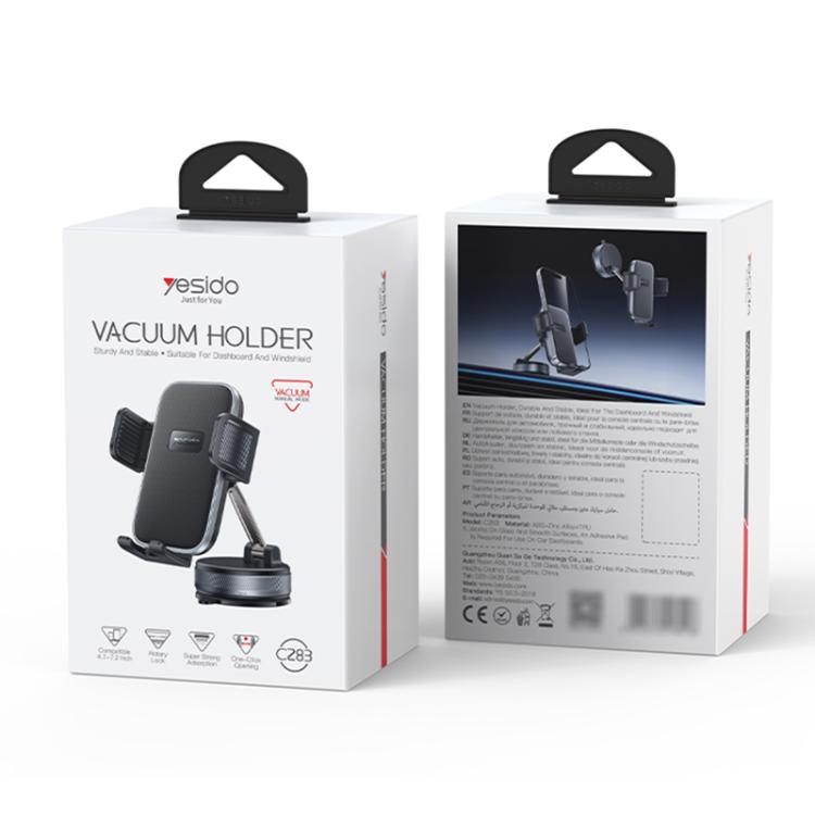Supporto auto Yesido C283 con ventosa e morsetto regolabile