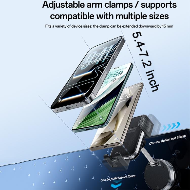 Supporto auto Yesido C283 con ventosa e morsetto regolabile