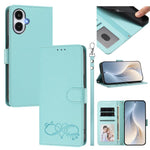 Custodia per telefono in ecopelle con chiusura magnetica e cinturino da polso, con motivo a cuoricini felici., For Galaxy A27 5G, For Galaxy A25e / A25 5G JP