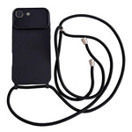 Ampia finestra per la fotocamera, fori integrati per il cordino, custodia per telefono con tracolla sottile, For iPhone 17e / 16e, For iPhone 17 Pro Max, For iPhone 17 Pro