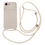 Ampia finestra per la fotocamera, fori integrati per il cordino, custodia per telefono con tracolla sottile, For iPhone 17e / 16e, For iPhone 17 Pro Max, For iPhone 17 Pro