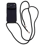 Ampia finestra per la fotocamera, fori integrati per il cordino, custodia per telefono con tracolla sottile, For iPhone 17e / 16e, For iPhone 17 Pro Max, For iPhone 17 Pro
