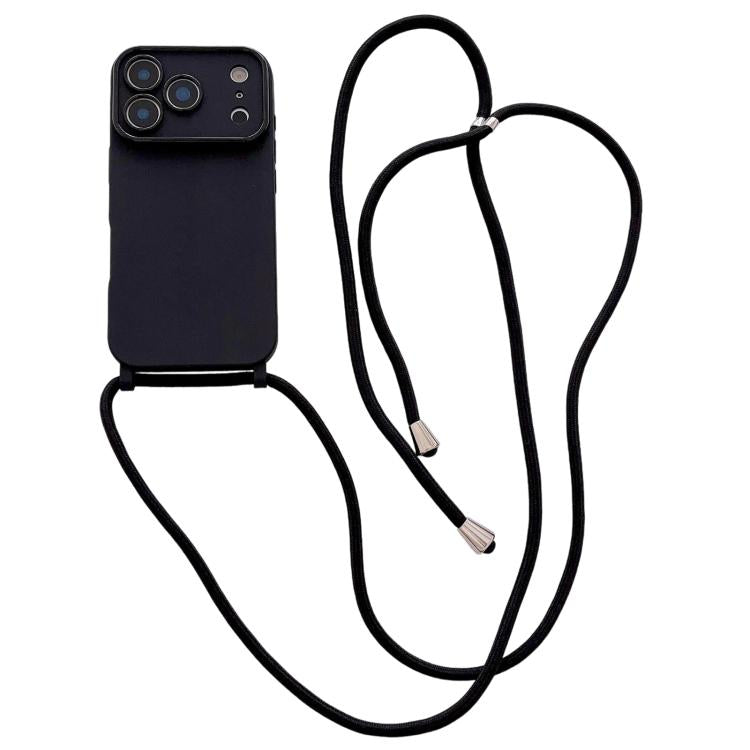 Ampia finestra per la fotocamera, fori integrati per il cordino, custodia per telefono con tracolla sottile, For iPhone 17e / 16e, For iPhone 17 Pro Max, For iPhone 17 Pro
