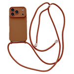 Ampia finestra per la fotocamera, fori integrati per il cordino, custodia per telefono con tracolla sottile, For iPhone 17e / 16e, For iPhone 17 Pro Max, For iPhone 17 Pro