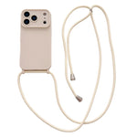 Ampia finestra per la fotocamera, fori integrati per il cordino, custodia per telefono con tracolla sottile, For iPhone 17e / 16e, For iPhone 17 Pro Max, For iPhone 17 Pro