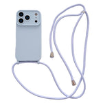 Ampia finestra per la fotocamera, fori integrati per il cordino, custodia per telefono con tracolla sottile, For iPhone 17e / 16e, For iPhone 17 Pro Max, For iPhone 17 Pro