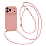 Ampia finestra per la fotocamera, fori integrati per il cordino, custodia per telefono con tracolla sottile, For iPhone 17e / 16e, For iPhone 17 Pro Max, For iPhone 17 Pro