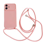Ampia finestra per la fotocamera, fori integrati per il cordino, custodia per telefono con tracolla sottile, For iPhone 17, For iPhone 16 Pro Max, For iPhone 16 Pro