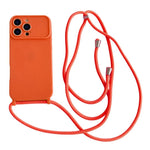 Ampia finestra per la fotocamera, fori integrati per il cordino, custodia per telefono con tracolla sottile, For iPhone 17, For iPhone 16 Pro Max, For iPhone 16 Pro