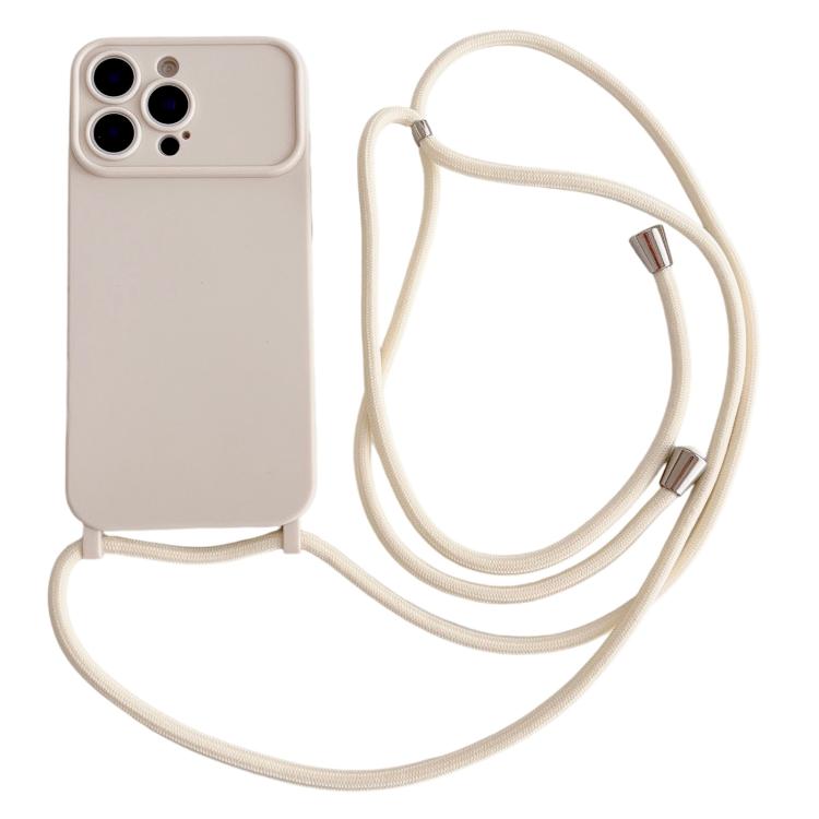 Ampia finestra per la fotocamera, fori integrati per il cordino, custodia per telefono con tracolla sottile, For iPhone 16, For iPhone 15 Pro Max, For iPhone 15 Pro