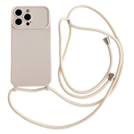 Ampia finestra per la fotocamera, fori integrati per il cordino, custodia per telefono con tracolla sottile, For iPhone 16, For iPhone 15 Pro Max, For iPhone 15 Pro