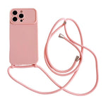 Ampia finestra per la fotocamera, fori integrati per il cordino, custodia per telefono con tracolla sottile, For iPhone 14 Pro Max, For iPhone 13 Pro Max, For iPhone 13 Pro