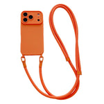 Ampia finestra per la fotocamera, fori integrati per il cordino, custodia per telefono con tracolla da 7 mm, For iPhone 17e / 16e, For iPhone 17 Pro Max, For iPhone 17 Pro