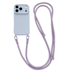 Ampia finestra per la fotocamera, fori integrati per il cordino, custodia per telefono con tracolla da 7 mm, For iPhone 17e / 16e, For iPhone 17 Pro Max, For iPhone 17 Pro