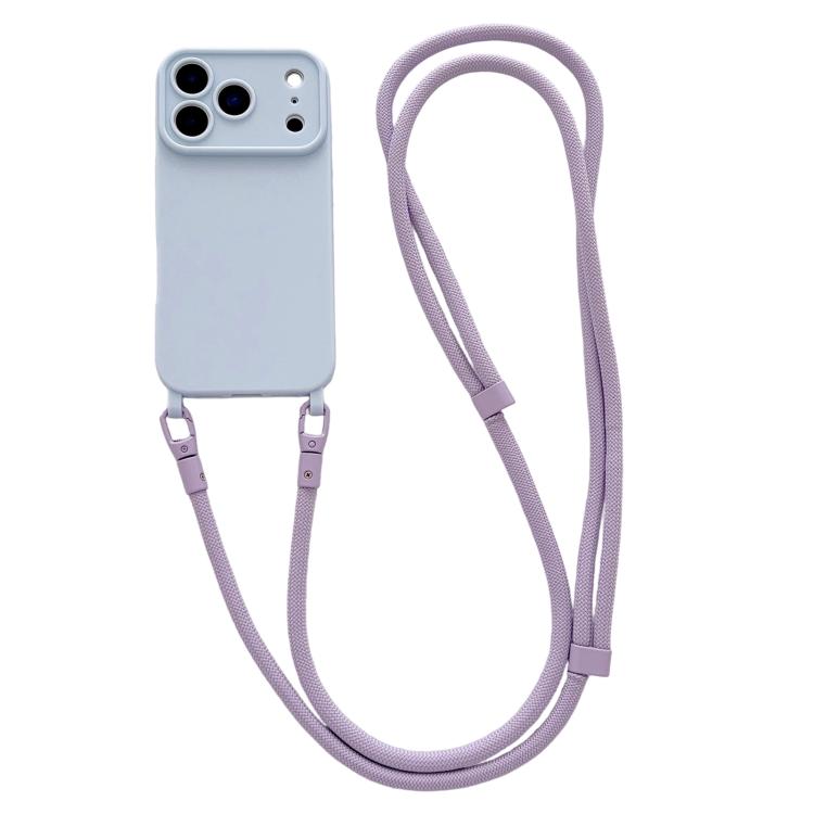 Ampia finestra per la fotocamera, fori integrati per il cordino, custodia per telefono con tracolla da 7 mm, For iPhone 17e / 16e, For iPhone 17 Pro Max, For iPhone 17 Pro