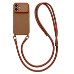 Ampia finestra per la fotocamera, fori integrati per il cordino, custodia per telefono con tracolla da 7 mm, For iPhone 16, For iPhone 15 Pro Max, For iPhone 15 Pro