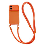 Ampia finestra per la fotocamera, fori integrati per il cordino, custodia per telefono con tracolla da 7 mm, For iPhone 16, For iPhone 15 Pro Max, For iPhone 15 Pro