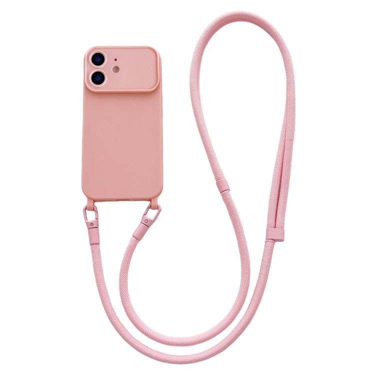Ampia finestra per la fotocamera, fori integrati per il cordino, custodia per telefono con tracolla da 7 mm, For iPhone 13, For iPhone 12, For iPhone 11