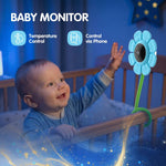 Baby Monitor V1 4MP con design a fiore e plug EU/US