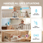 V1 Flower Shaped 4MP Baby Monitor Care Camera, EU Plug, US Plug