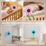 Baby Monitor V1 4MP con design a fiore e plug EU/US