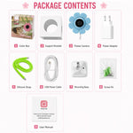 V1 Flower Shaped 4MP Baby Monitor Care Camera, EU Plug, US Plug