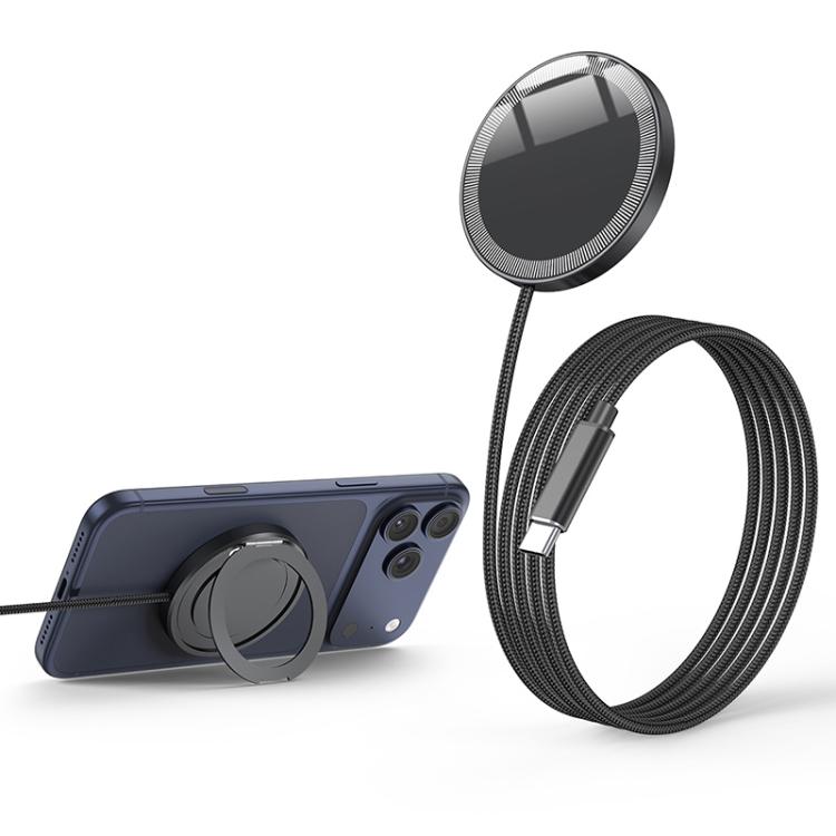 Caricabatterie wireless magnetico a ricarica rapida da 25 W con funzione di supporto