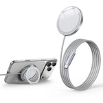 Caricabatterie wireless magnetico a ricarica rapida da 25 W con funzione di supporto