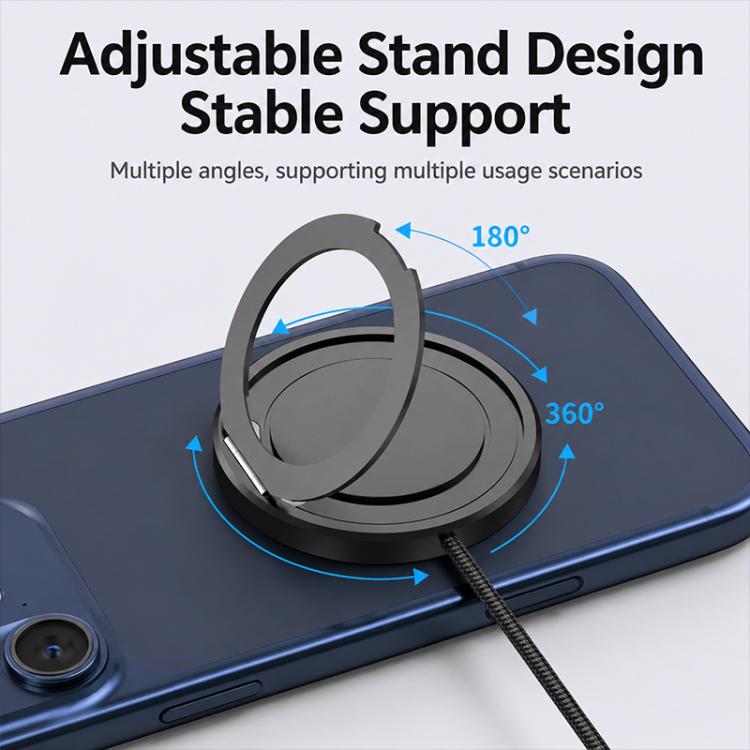 Caricabatterie wireless magnetico a ricarica rapida da 25 W con funzione di supporto