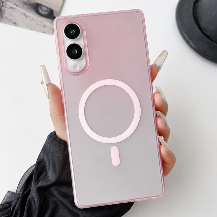 Custodia magnetica per PC con sfumatura effetto nebbia ghiacciata, For Galaxy S26+ 5G, For Galaxy S26 Ultra 5G, For Galaxy S26 5G, For Galaxy S25 Edge 5G