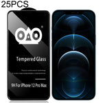 Pellicola vetro temperato per iPhone compatibili - 25 pezzi