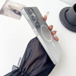 Custodia magnetica per PC con sfumatura effetto nebbia ghiacciata, For Galaxy S23 Ultra 5G, For Galaxy S23+ 5G, For Galaxy S23 5G