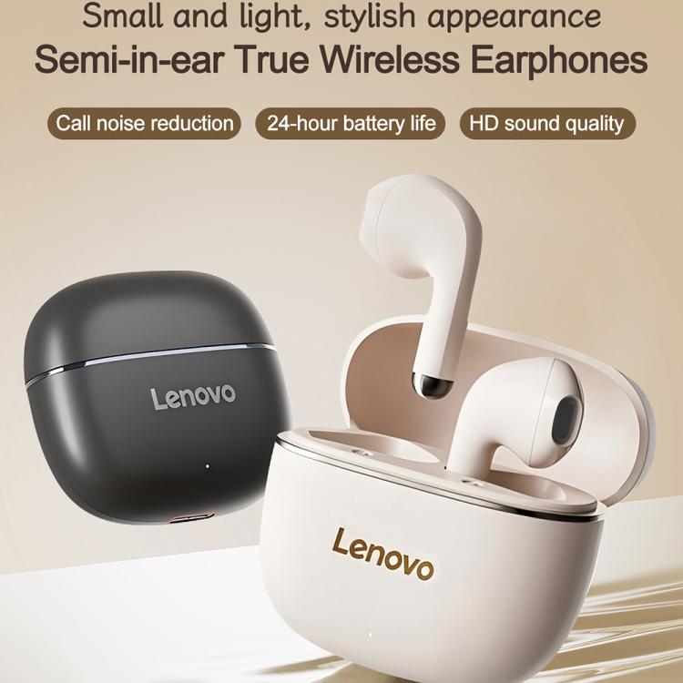 Auricolari Bluetooth semi-in-ear wireless Lenovo TA120 TWS con riduzione del rumore AI., TA120