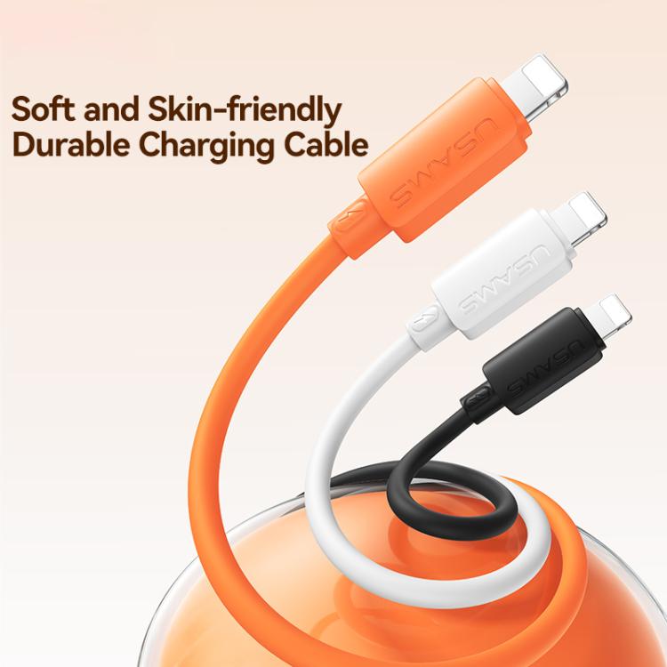 Cavo dati di ricarica rapida in silicone USAMS SJ788 U98 da 30 W, tipo C a 8 pin, lunghezza: 1 m